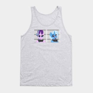 Barbie mugshot Starlight Glimmer and Trixie Tank Top